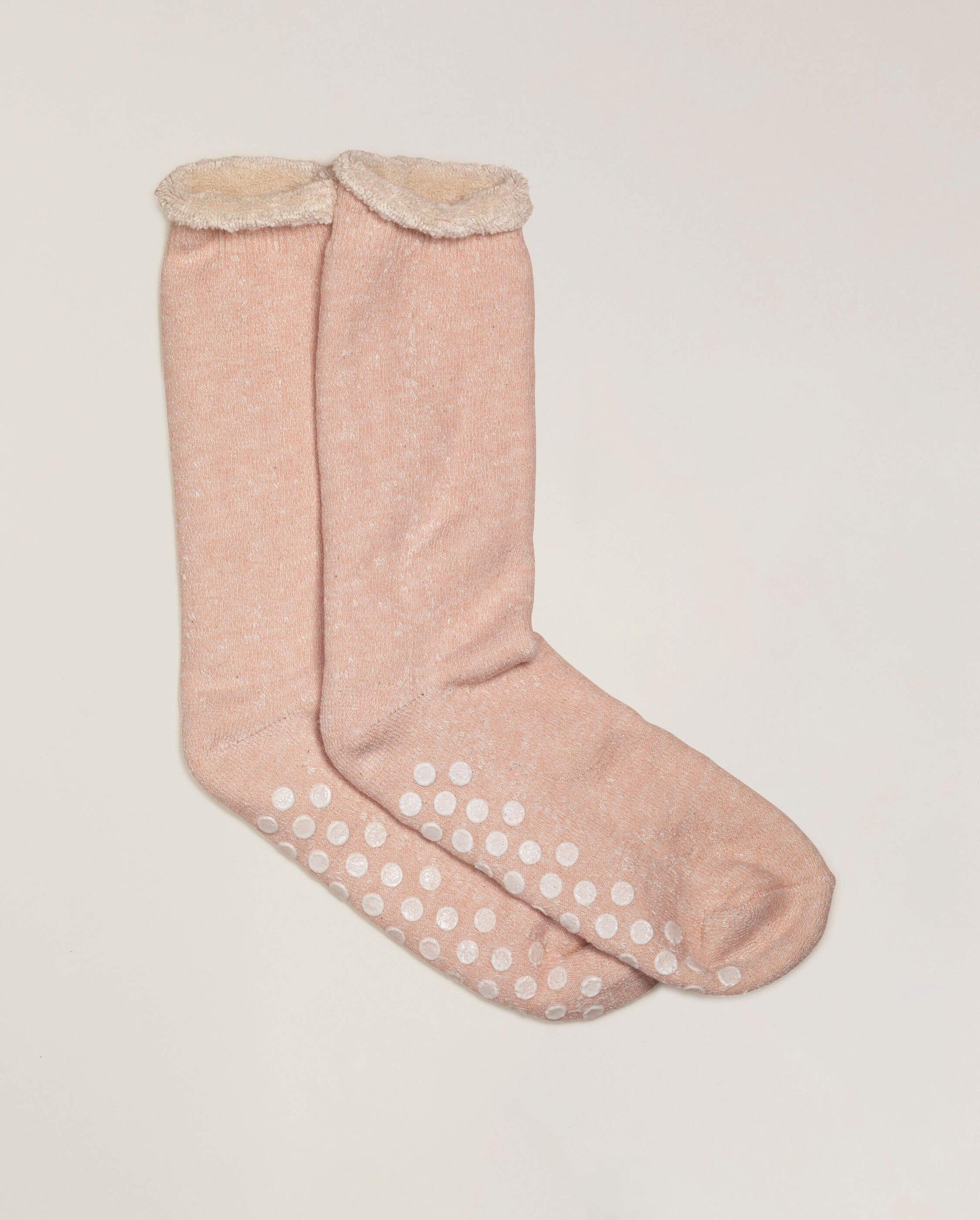 Men's slipper socks, powder pink