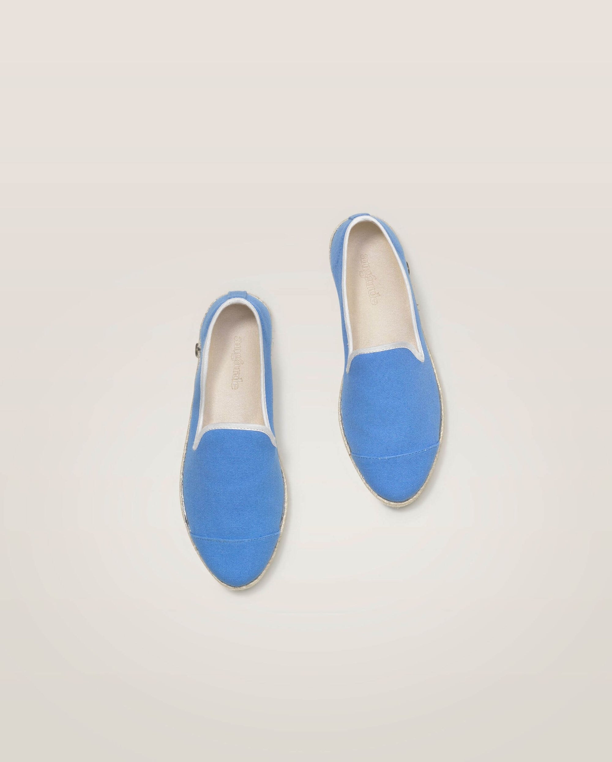 Women's cotton espadrille, blue